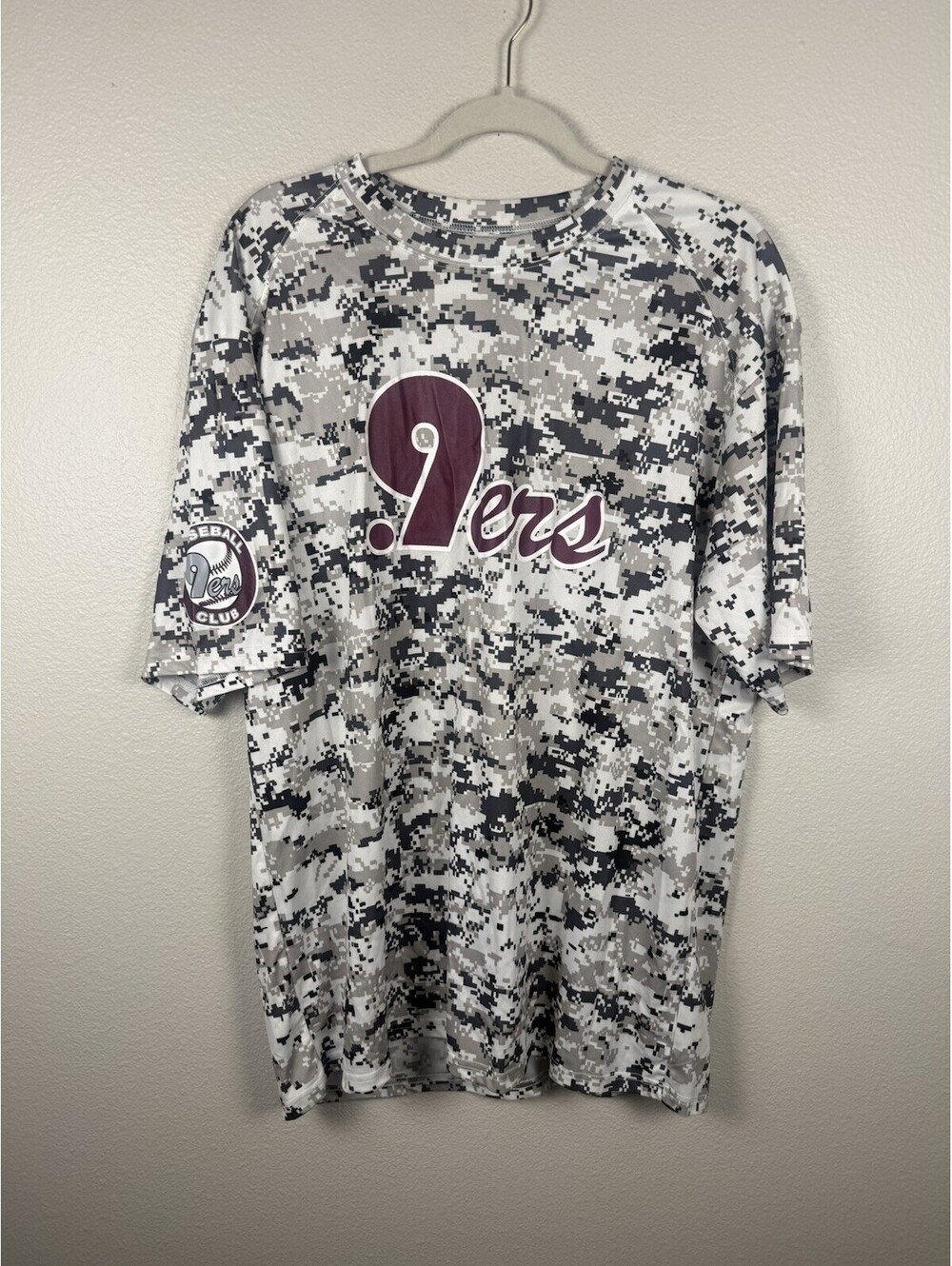 9ers Baseball Club #86 Digital Camo Jersey XL Badger Sport Baseball Shirt